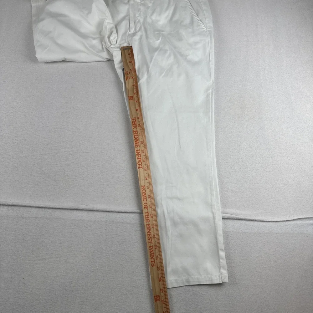 Suitsupply Porto Mens White Cotton Chino Pants Trousers fits 33*26 Preppy Cruise